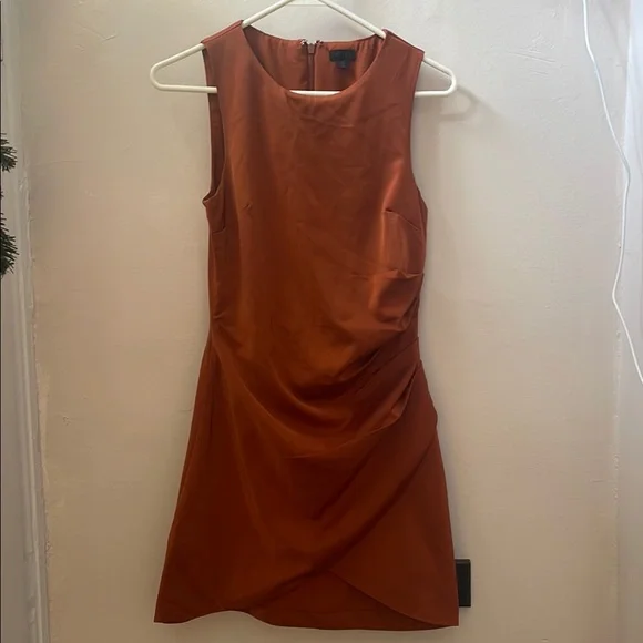 CIRCE MINI DRESS IN COPPER NBD - Picture 4 of 6